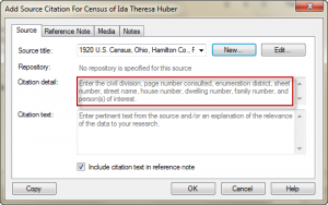 FTM - Add Source Citation for Census